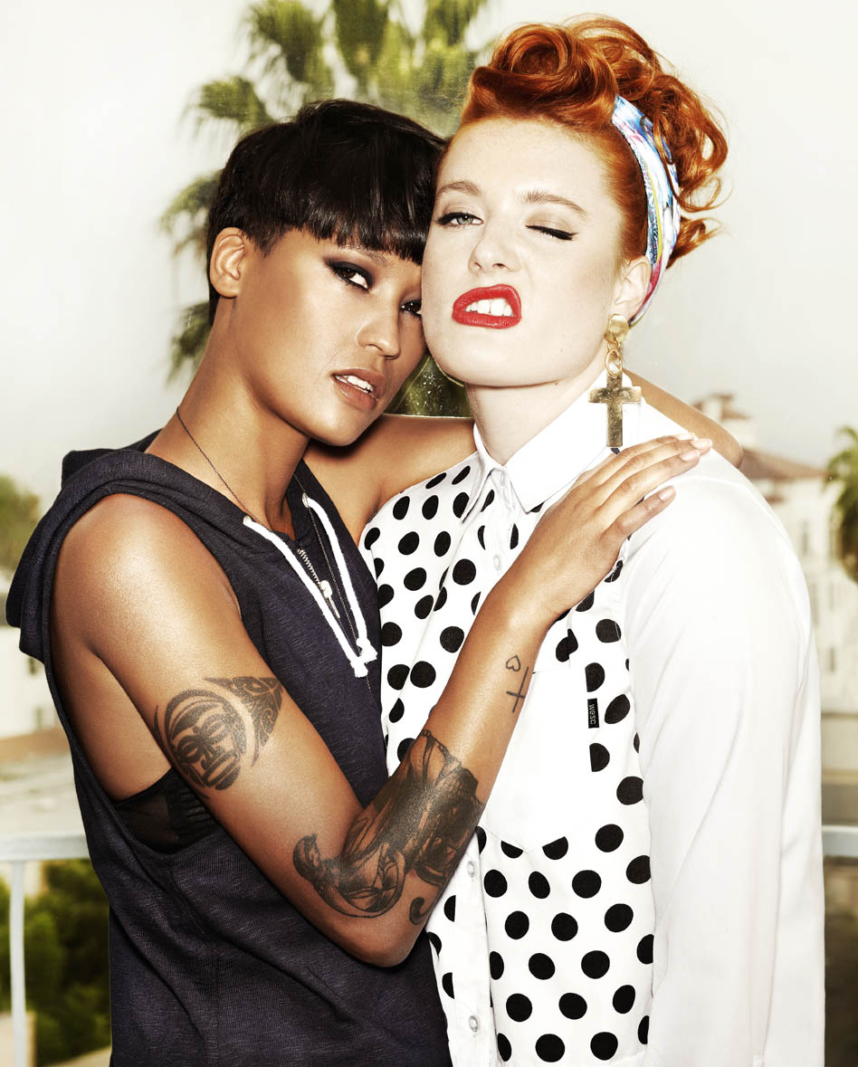 Cover shoot for WESC magazine issue 6 with Icona Pop on The Standard.
